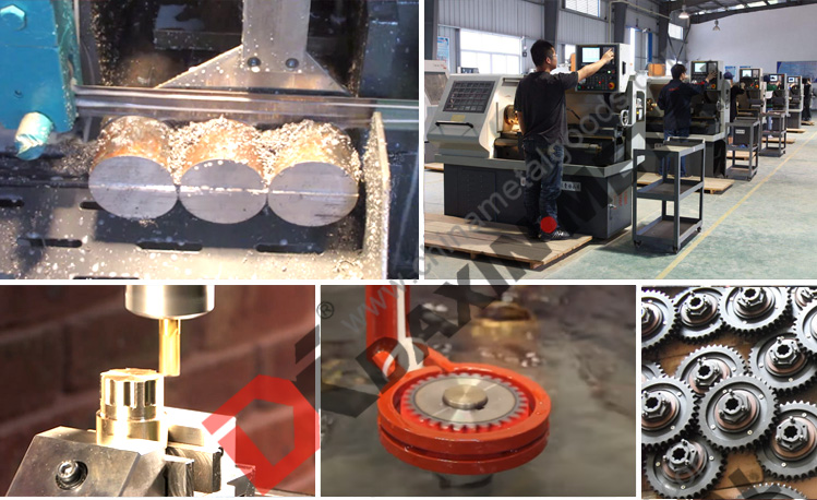 food processing chain sprockets machining surface treatment